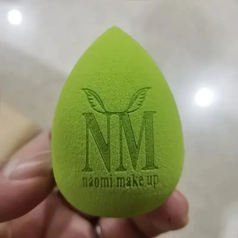 50pcs Custom Logo pink red white Hydrophilic Cosmetic Make Up sponge Beauty Latex-Free Sponge Washable Blender Powder Puffs
