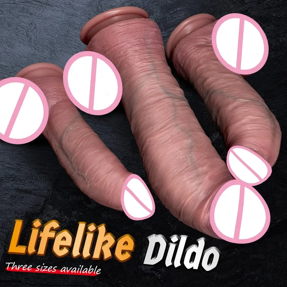 Thick Dildos Realistic Silicone Strapon Dildo Women Sex Toys G-spot Masturbation Big Penis Dick Strap on Anal Dildo Lesbian 18+