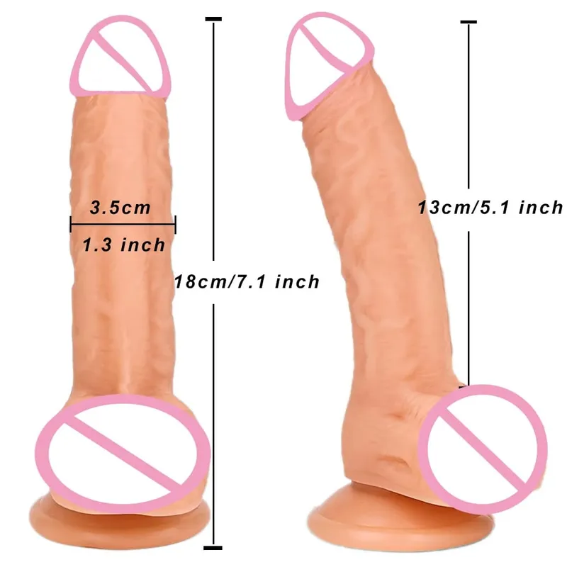 Huge Thick Realistic Dildo Big Penis Double Penetration Anal Plug Vagina Masturbator Fake Dick Adult Sex Toy for Women Sexuales