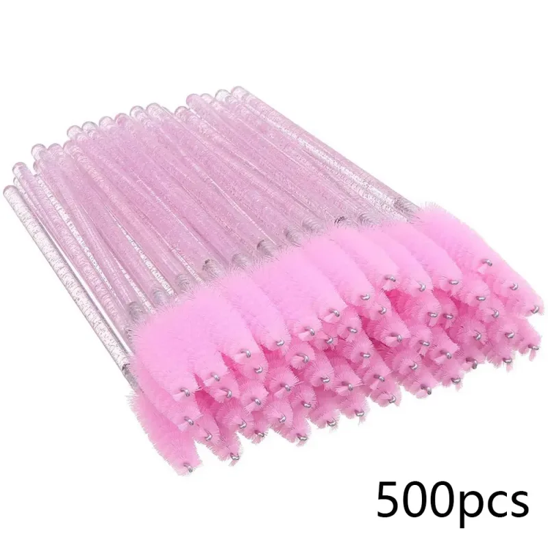 500Pcs Eyelash Brushes Eyelashes Extension Brush Mascara Wands Applicators Makeup Accessories Para sa Eyelashes Eyebrows Wholesaler