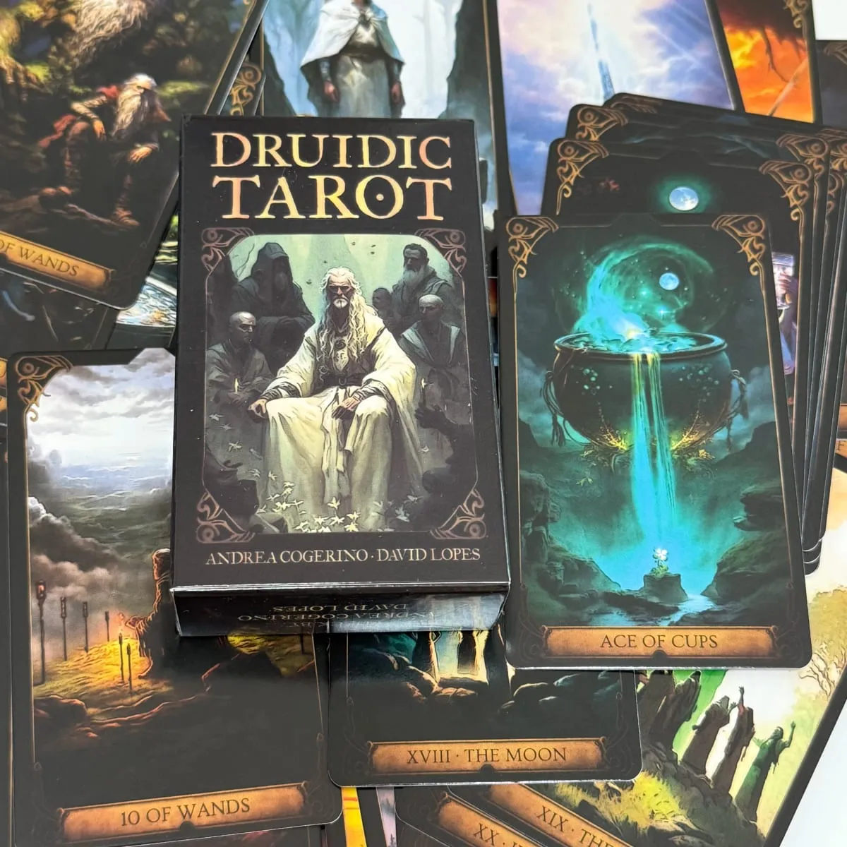 Druidic Tarot Cards 78 τμχ Αγγλική έκδοση Mysterious Divination Tarot Deck Επιτραπέζιο παιχνίδι