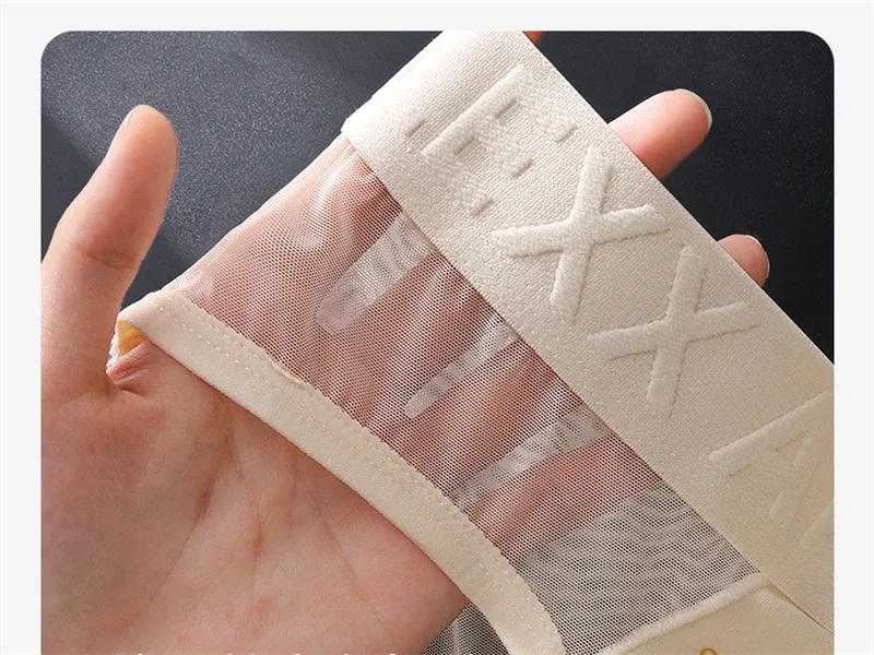 adults 18 plus cueca mesh men's underwear letter waist cuecas masculino print calzoncillos hombre 3D convex bag man lingеrie new