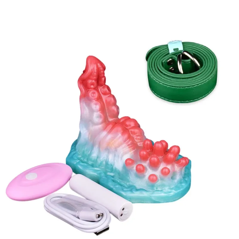Wireless Control Silicone Octopus/Granule Sex Grinder Strapon Grinding Hump Friction Vibration Massage Female Masturbation