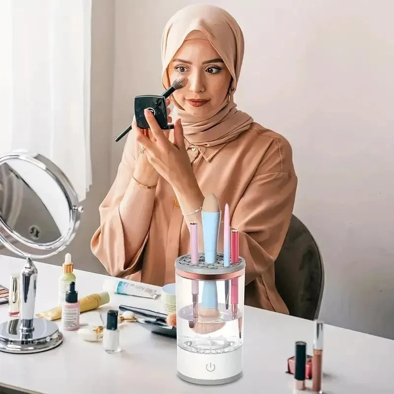 Electric Makeup Brush Cleaner Super-Fast Handheld Make up Brush Clean Machine para sa Lahat ng Makeup Brushes Deep Clean