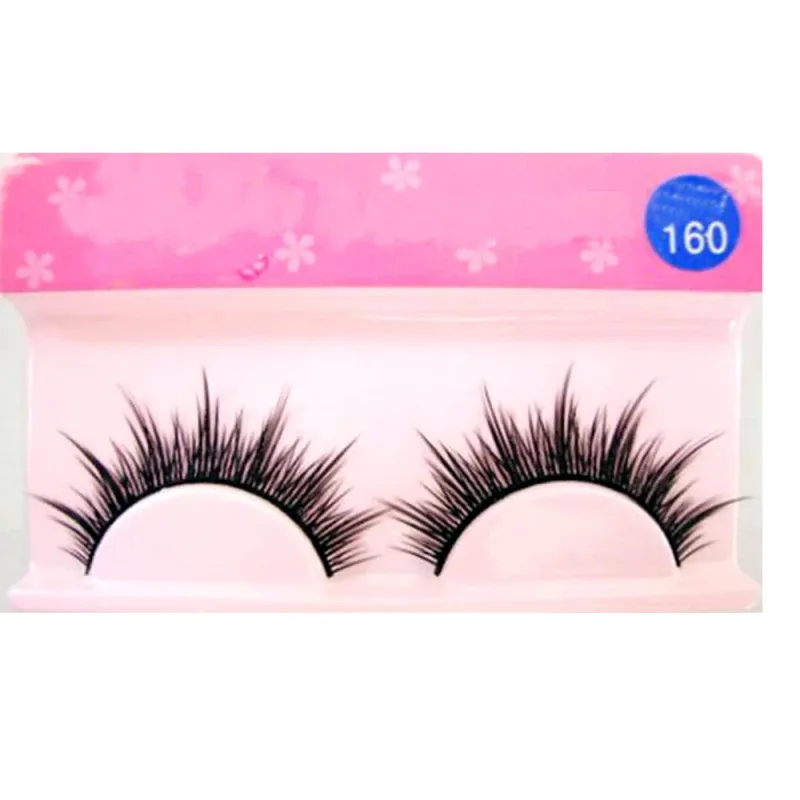 White Eyelashes Cosplay smink Natural Long Cross Strip műszempillák