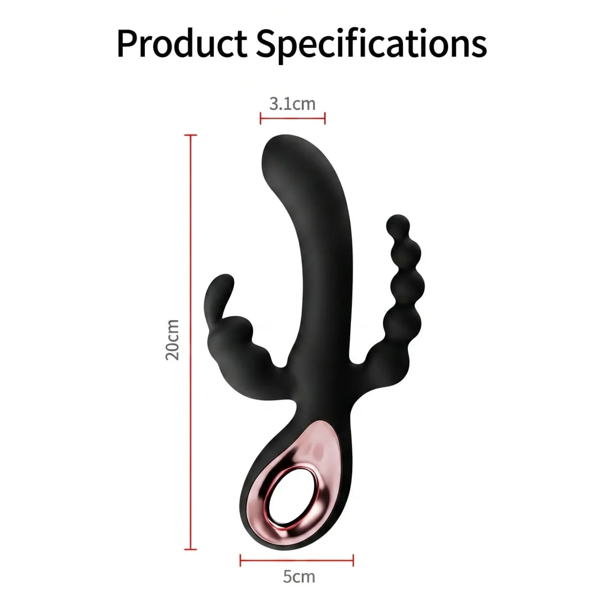 G Spot דילדו ארנב ויברטור לנשים 3 In1 דגדגן גירוי סיליקון עמיד למים נשי נרתיק אנאלי לעיסוי צעצוע מין למבוגרים