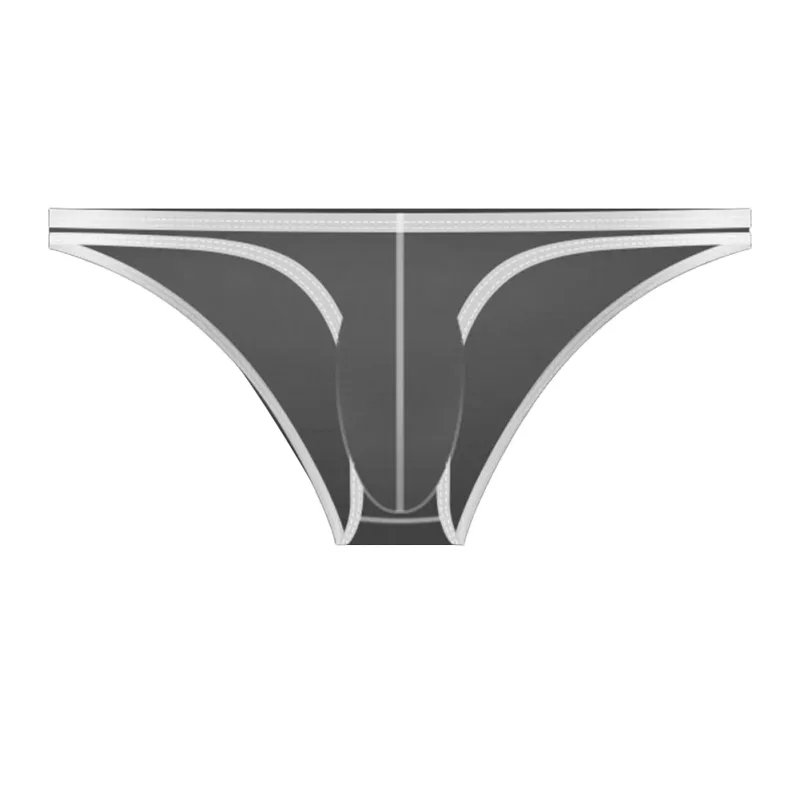 1PC Summer New Underwear Men's Ice Silk Briefs Ultra-thin Transparent Breathable Sexy Comfortable Low Waist Underpants For Men 3256809692642600