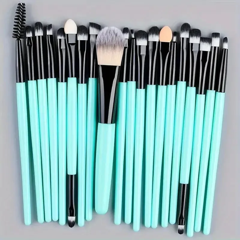 20pcs Makeup Brush Set Soft Fluffy Cosmetic Foundation Powder Eyeshadow Kabuki Blending Make Up Brush Beauty Tool Makeup Sponge