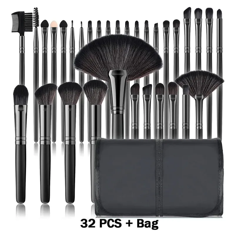 Bagong 10/32PCS Makeup Brushes Set Soft Fluffy Powder Foundation Contour Blush Concealer Eyeshadow Blending Highlighter Beauty Tool