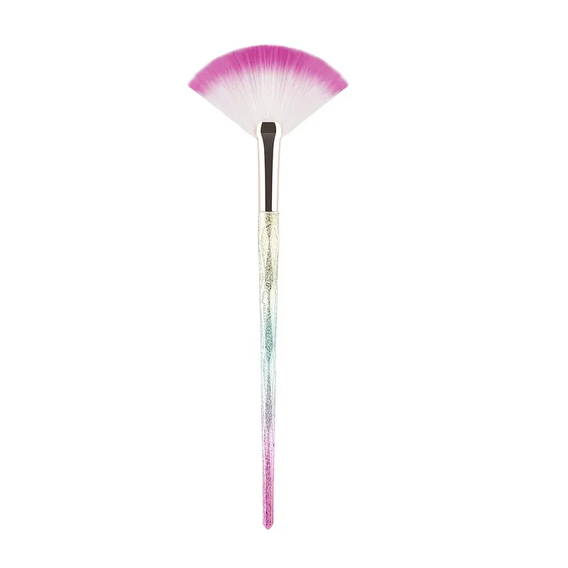 1pcs Bagong Praktikal na Facial Brushes Fan Makeup Brushes Soft Portable Mask Brushes Mga Kosmetikong Tool para sa Babaeng Babae Nail Charm Beaut