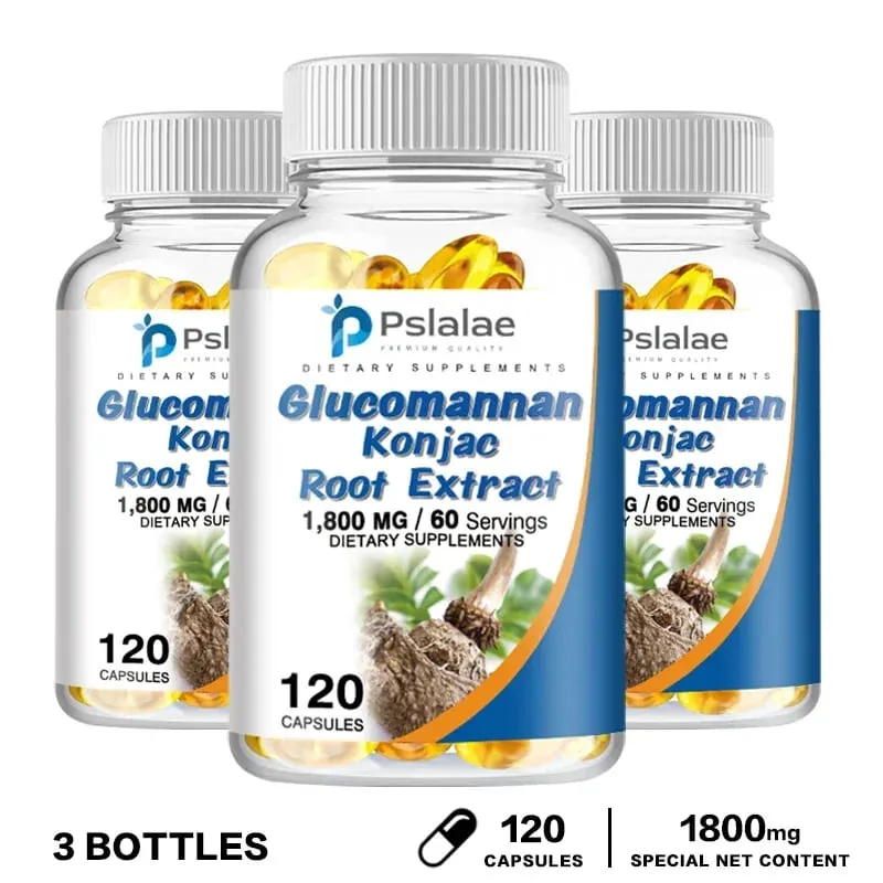 Glucomannan Konjac Root Extract - Promotes Gastrointestinal Health Supports Weight Management