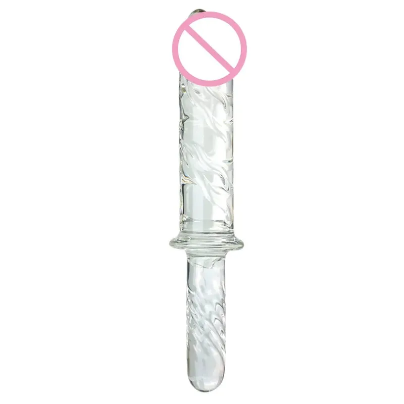 Large Crystal Glass Dildo Big Anal Plug Sex Toy For Women Vagina Massage For Famale Masturbation Penis G-spot Clitoris Men Adult