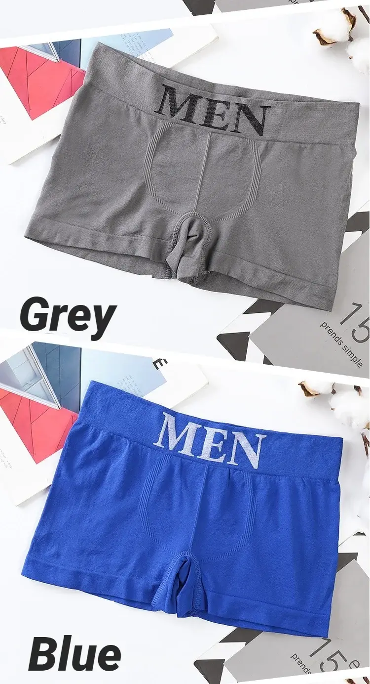Men's 5 Pcs Plain Color Boxer Briefs Breathable High Elastic Comfortable Soft Skin‑Friendly Casual Underwear Underpants For Men