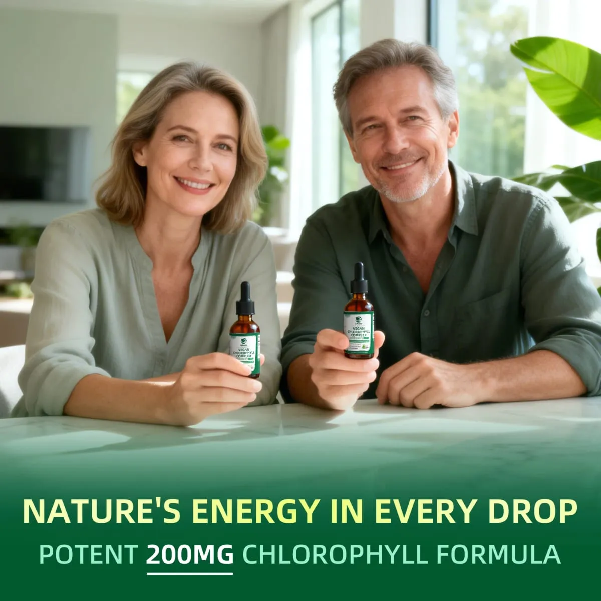 Sinusuportahan ng Lukaree 30ML Chlorophyll Liquid Drops ang Natural Cleansing at Immune Internal Deodorant Skin at Gut Health Vegan Sugar-Free
