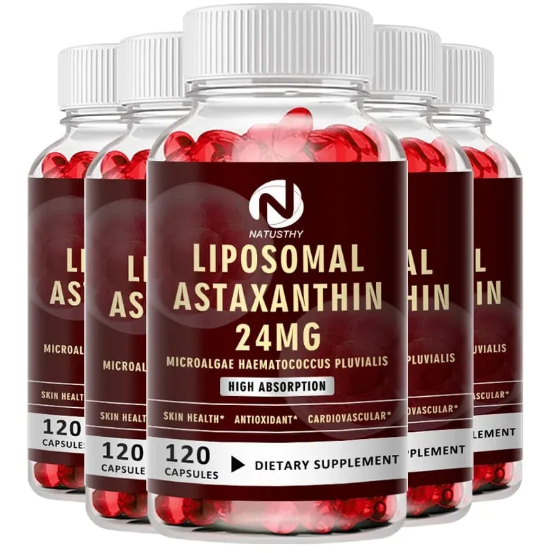 Haematococcus Pluvialis Astaxanthin Capsule - Liposomal Astaxanthin 24mg - Natural Antioxidant Kalusugan ng Balat at Mata at Immune Health
