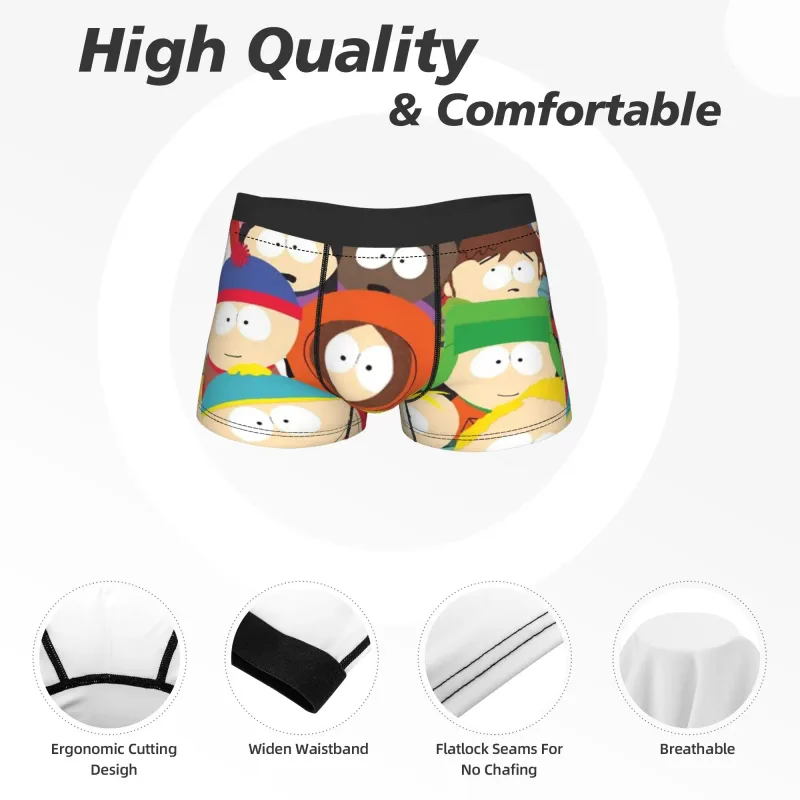 Man Souths Parked Kenny Cartoon Boxers HumorousGift Underwear Boxer Briefs