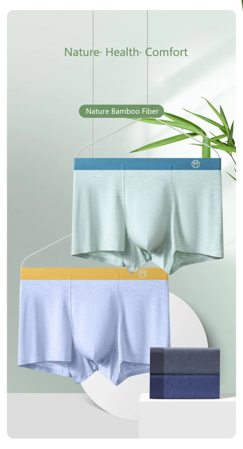 3pcs Bamboo Fiber Man Underwear Comfortable Breathable Men Boxers Regenerated Fibers Underpants L XL XXL 3XL 4XL Man Panties