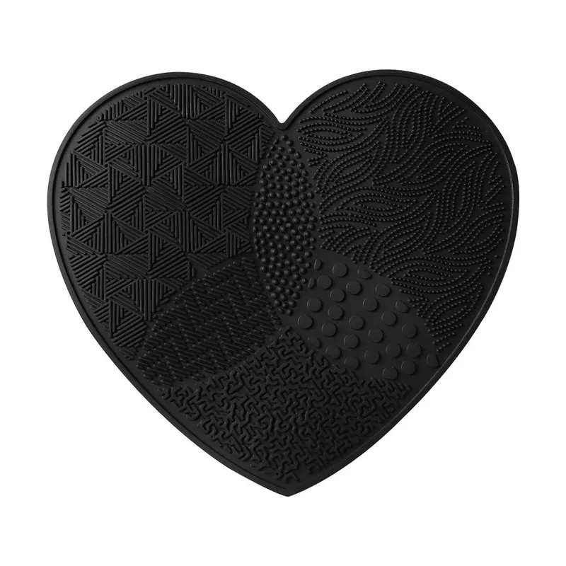 Scrubbing Pad Makeup Brushes Naglilinis ng Silicone Gamit ang Suction Cup Love Cleaner Paghuhugas ng Cosmetic Brush Tool para sa Kagandahan