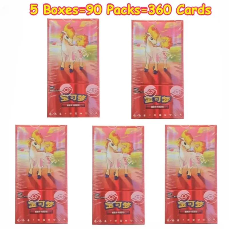 100%Original Pokemon 17.5 Eevee Booster Pack Gem Pack Vol1 2 3 4 5 Cards Pokemon PTCG Trading Gem Bag Cards Collected Toy Gift