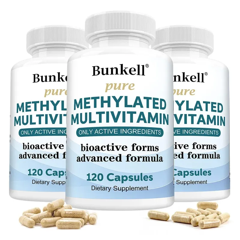 High-potency Methylated Multivitamin Supplement with Vitamins C D B12 To Support Energy and Focus and Maintain Heart Health