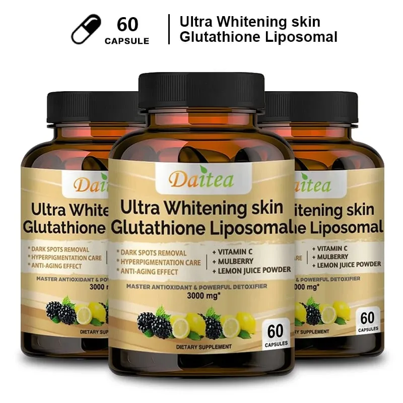 Collagen Glutathione Capsules - Powerful Antioxidants That Help Immune Function Skin Health Beauty Youthfulness and Repair