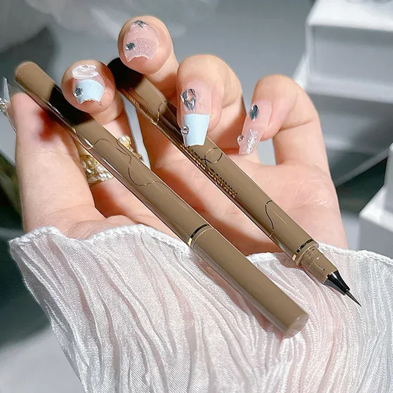 Black Brown Waterproof Quick-drying Liquid Eyeliner Ultra-fine Matte Long-lasting Silkworm Eye Liner Pencil Eye Makeup Gifts