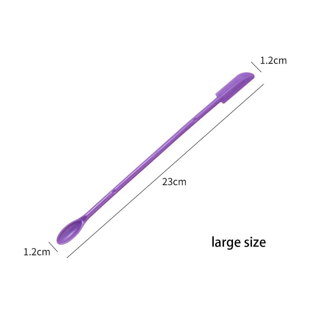 3pcs Portable Mini Silicone Scraper Soft Lengthened Face Mask Brush Double-head Jam Scraping Spoons Set ng Makeup Brushes