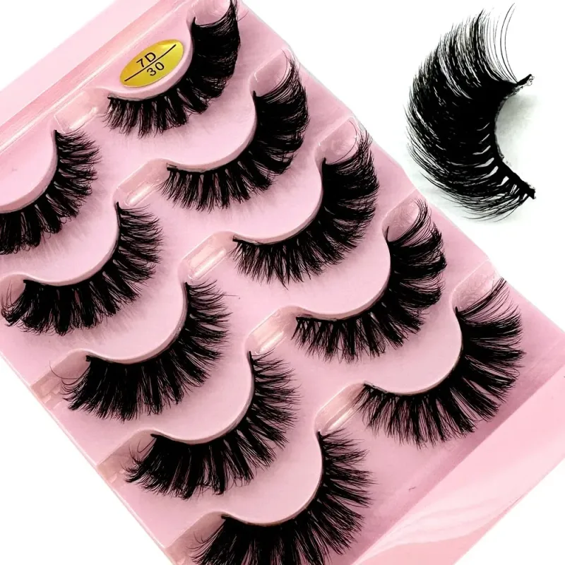 Fluffy Lashes Mink False Eyelashes Thick Cat Eye Makeup Long Natural Volume 3d Eyelashes Extension Χονδρική Βιζόν Βλεφαρίδες