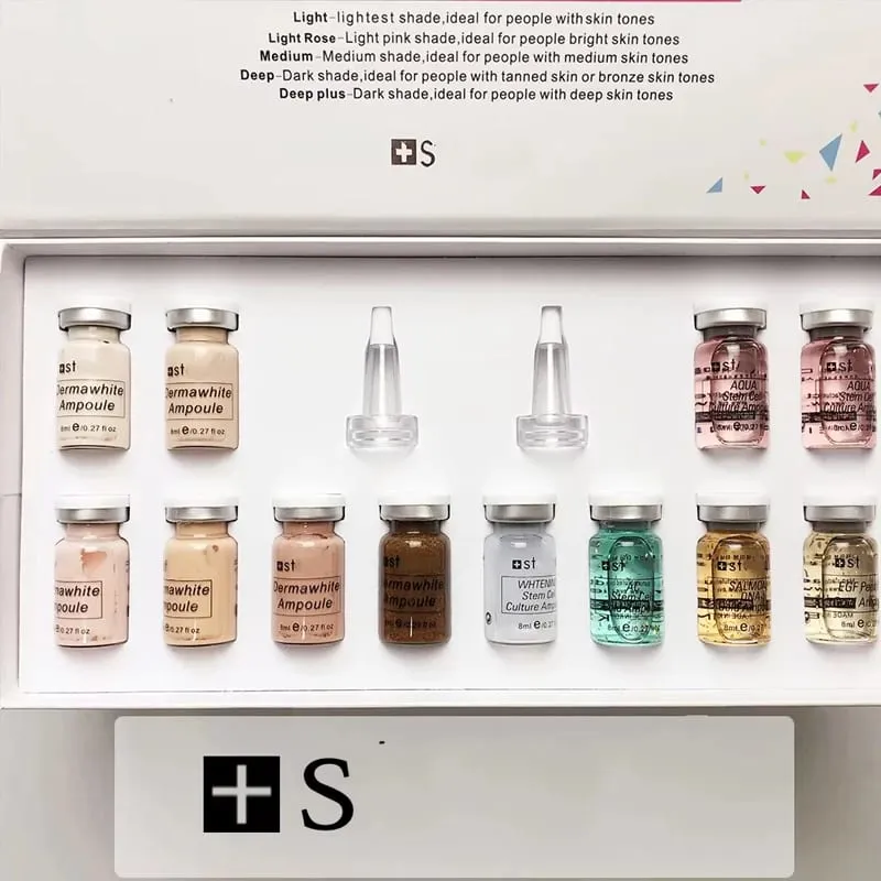 קוריאה 8 מ"ל BB Cream ערכת התחלה למתחילים Niacinamide/Peptide סלמון DNA Essence לחות טיפוח עור הפנים — image 9
