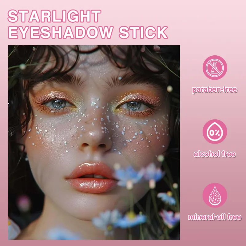 Shimmer Eyeshadow Stick Quick-Dry Film Locking Light που δεν ξεθωριάζει Sparkle Eye Shadow Face Body Lip Highlighter — image 5