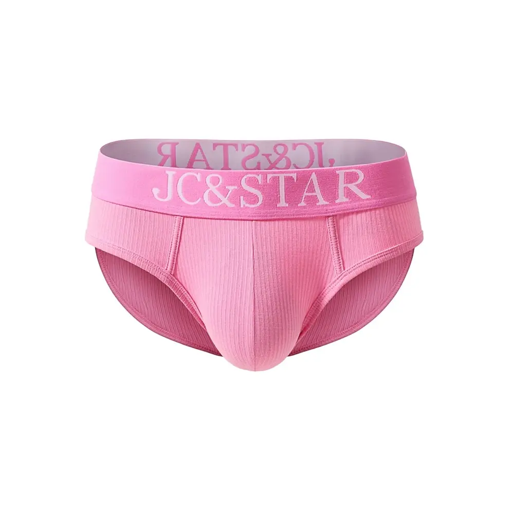 Athletic High Cut Design Sexy Man's Underwear Briefs Underpants Ribbed Cotton Sports Comfort Men Bikini Slip Men's Tanga Briefs