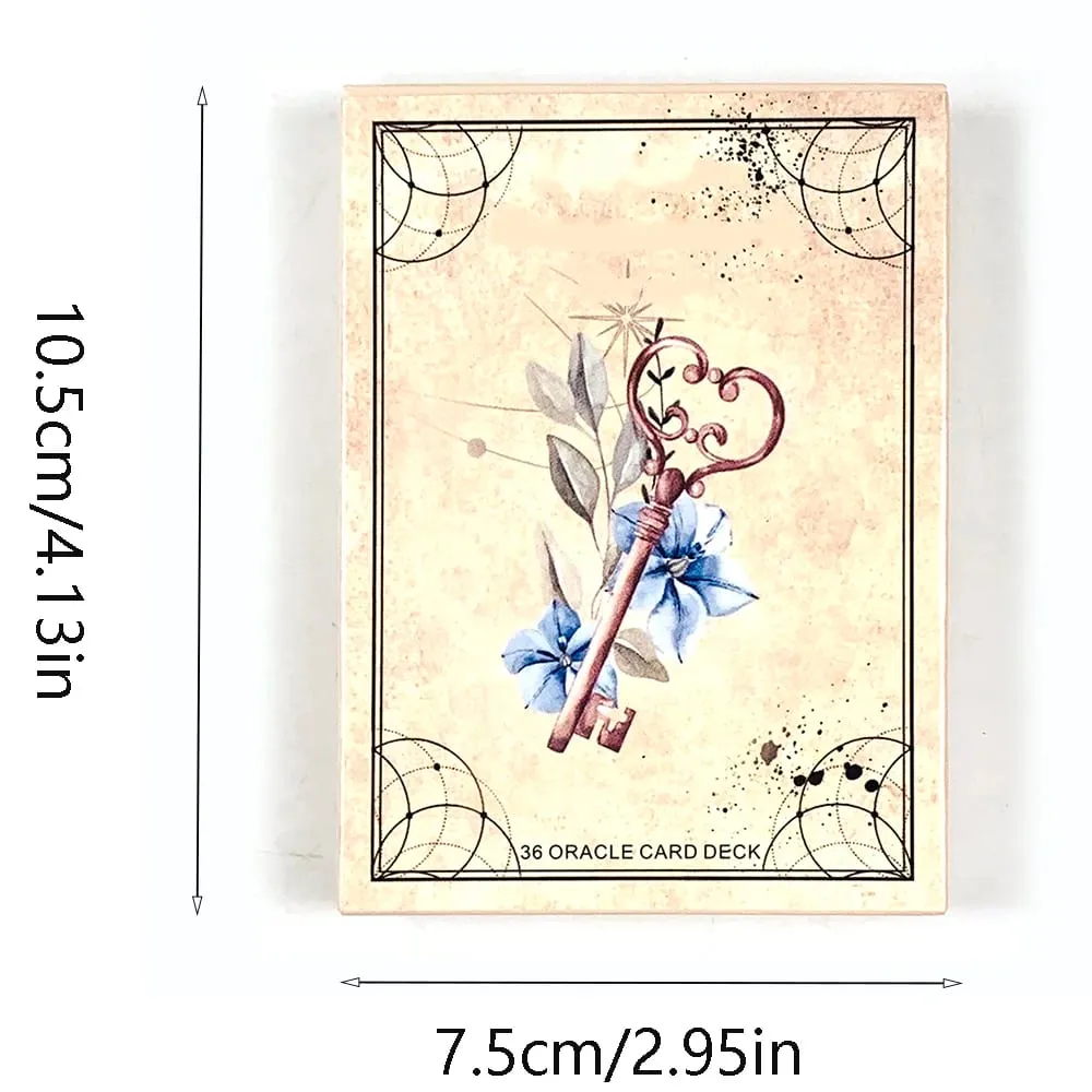 למכירה חמה של Oracle Cards Game Board גרסה אנגלית 36 חפיסת קלפים מאוירת להפליא משחק קלפי חיזוי גורל למשפחה