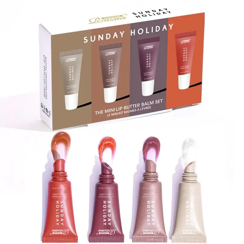 Vanília bézs ajakápoló hidratáló átlátszó ajakrúzs szett Smooth Soft Tube Mirror ajakfény ajak smink