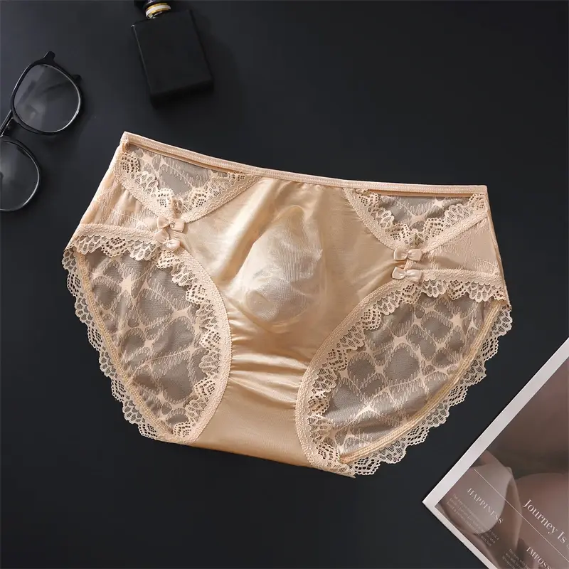 Men's underwear Ice silk tangas japonesa adults 18 plus calzoncillos hombre lace ropa interior hombre 3D convex cuecas masculina