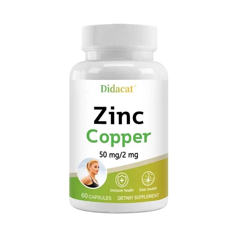 Zinc + Copper Capsules - Suportahan ang Malusog na Balat at Immune System na Palakihin ang Vitality Skin Care