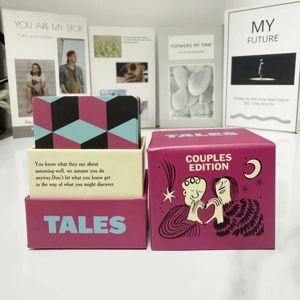 •Έκδοση New Dialogue Newcomer Couple Couple Dialogue Desktop Card Game Outdoor Family Game Card