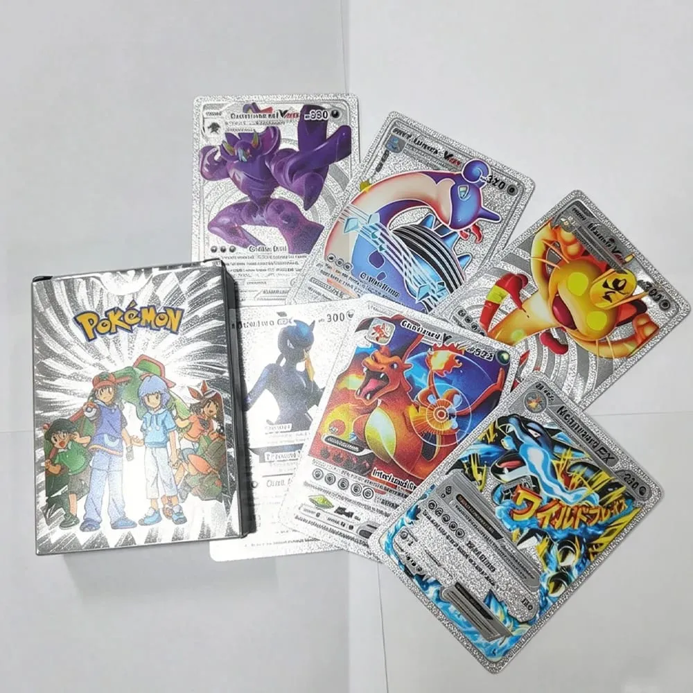 55 τεμάχια Pokemon Cards Vmax GX Gold Foil Flash Box Party Διαδραστικό παιχνίδι Αγγλικά Ισπανικά Πολύχρωμο Παιχνίδι Συλλογή Κάρτας Δώρο
