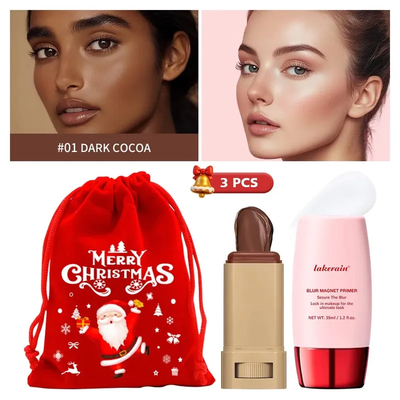 Blur Magnet Primer & Eraser Foundation Stick Μακράς διάρκειας Πόρων Ελαχιστοποιώντας Λάδι Μακιγιάζ Ομαλού Προσώπου Ματ Χριστουγεννιάτικο Δώρο