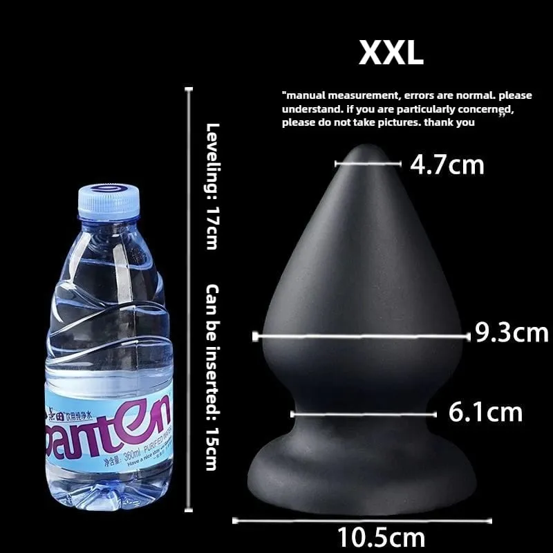 Huge Anal Plug Liquid Silicone Soft Conical Butt Plug Big Anal Dildos for Women Men G-spot /prostate Massage 18+ Sex Toys