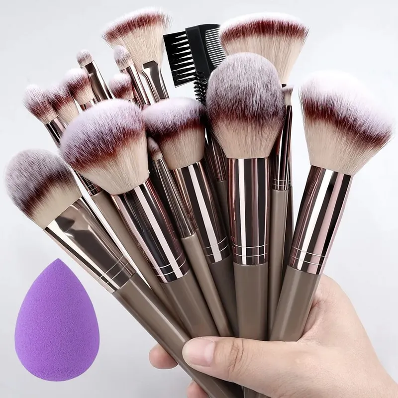 Bagong 10/32PCS Makeup Brushes Set Soft Fluffy Powder Foundation Contour Blush Concealer Eyeshadow Blending Highlighter Beauty Tool