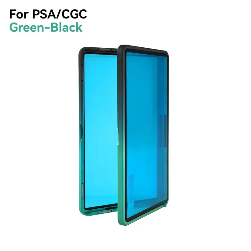 Casing Pelindung Kartu Bertingkat Aloi Aluminium Warna Gradien untuk Tempat Pajangan Bumper Kartu Perdagangan Tahan Gores UV & BGS PSA/BGS