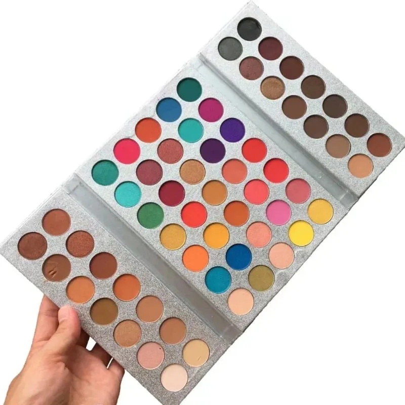 63 Χρώματα Glitter Eyeshadow Palette Matte Eye Shadow Waterproof Shimmer pigment Nude Make Up νέο σετ σκιών ματιών παλέτα καλλυντικών