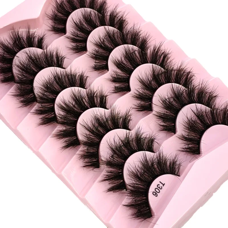 Fluffy Lashes Mink False Eyelashes Thick Cat Eye Makeup Long Natural Volume 3d Eyelashes Extension Χονδρική Βιζόν Βλεφαρίδες