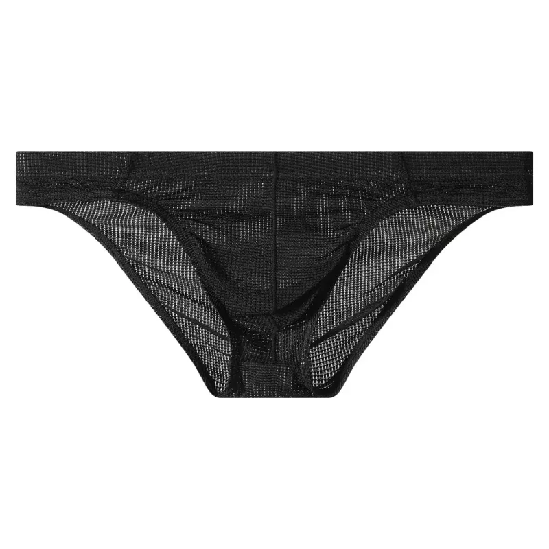 Men's Summer Ultra-thin Boxers Briefs Ice Silk Seamless Underwear Sexy Lingerie Underpants Shorts Breathable Panties