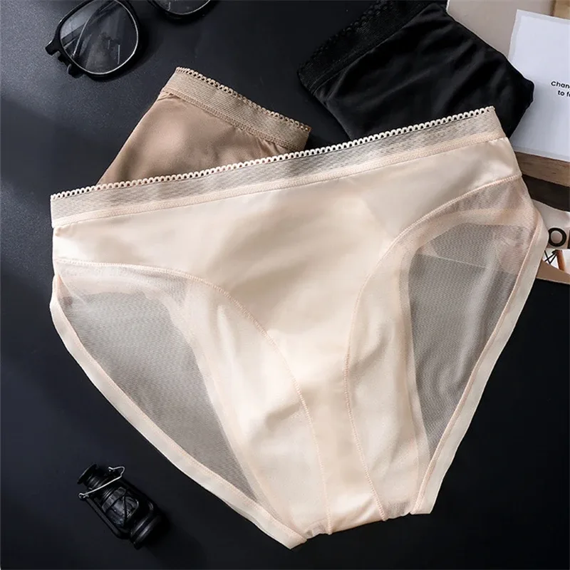 New adults 18 plus micro calzones hombres Ice silk mesh men's underwear 3D space sexy lingeries for man lace calzoncillos hombre