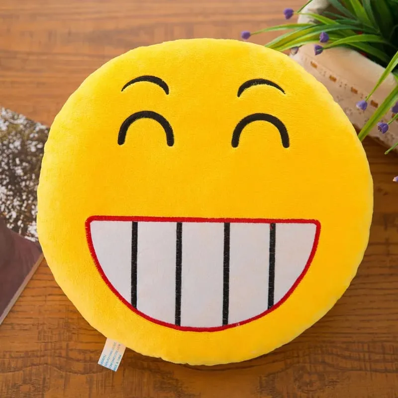 32 ס"מ Meme Emoji סמיילי פנים כרית קטיפה סופר חמודה כרית חיבוק רכה לשינה מנוחה וכרית - מתנת צעצוע