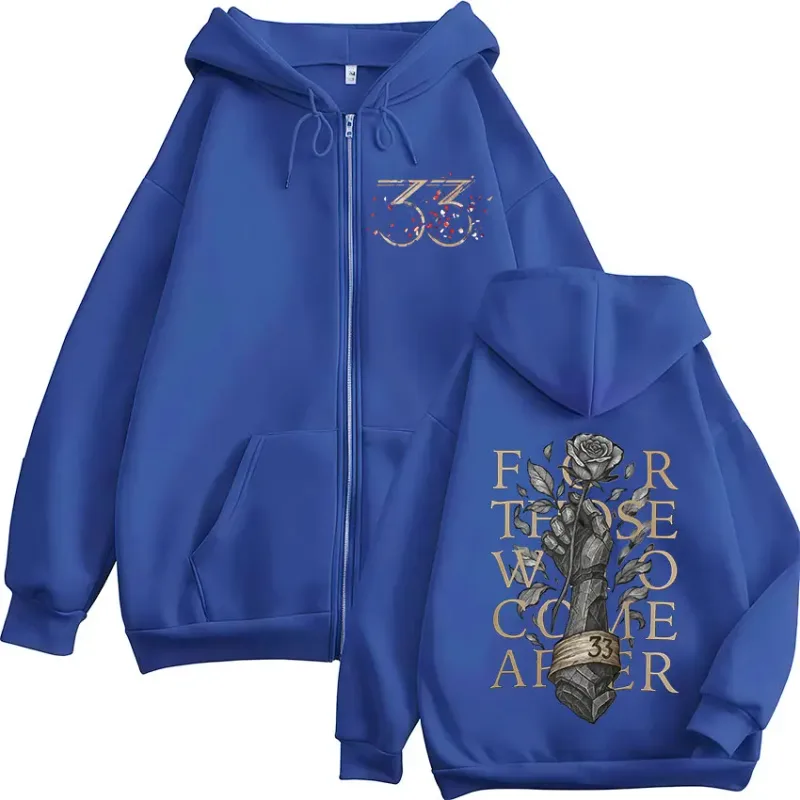 Juego Clair Obscur Expedition 33 para aquellos que vienen después de sudaderas con cremallera hombres mujeres de manga larga con cremallera sudaderas chaquetas abrigos