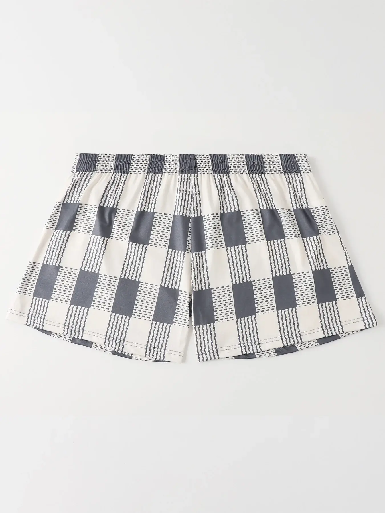 6pcs of Random Color Checkered Elderly Pants Loose and Comfortable Oversized Youth Sleepwear Discounted Breathable Men Underwear