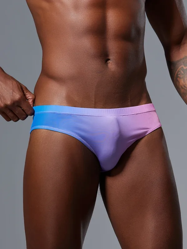 Men's triangular underwear with ice silk thin design, fast drying, high elasticity, low waist, sexy, slim fit, youth fashion