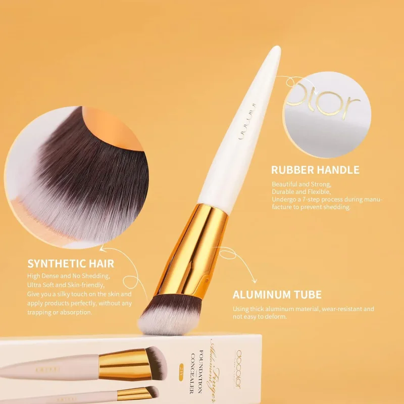 Docolor Foundation Brush & Concealer Brush Oblique Head Liquid Foundation Concealer Cosmetic Blending Brushes Beauty Tool
